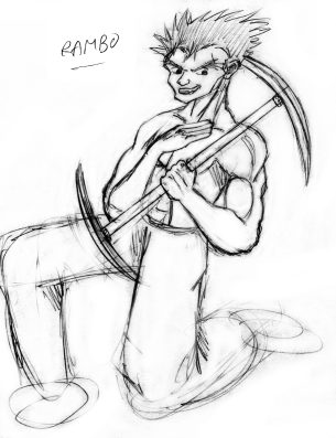 Dessin de mon Rambo